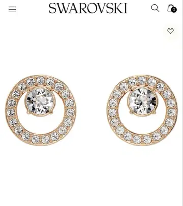 Swarovski 귀걸이 골드