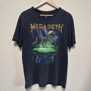[ 레어 ] MEGADETH 메가데스 스켈레톤 디자인 T셔츠