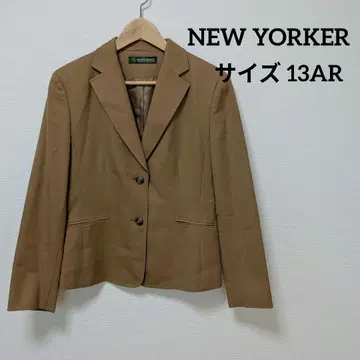 NEW YORKER 남성용 브라운 테일러드 자켓 싱글 버튼