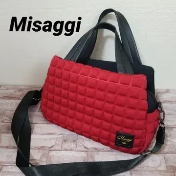 Misaggi 퀼팅 핸드백 레드