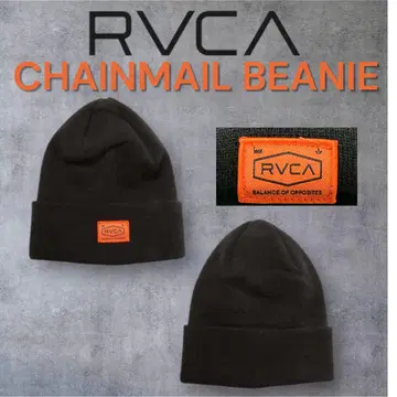 RVCA AW 새상품급 니트 모자 CHAINMAILBEANIE 비니 패치