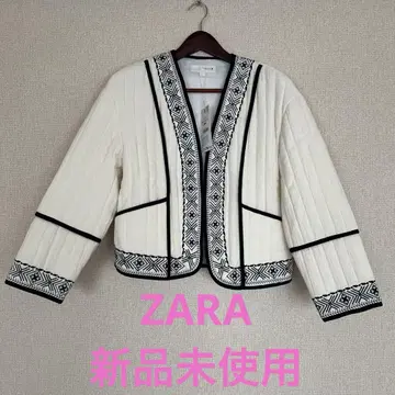 ZARA 택 포함 미사용 새상품 노카라 퀼팅 자켓