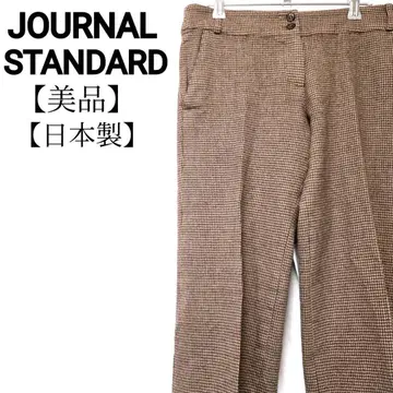 [ 새상품급 ] 저널 스탠다드 노바 체크 패턴 울 혼방 스트레치 슬랙스