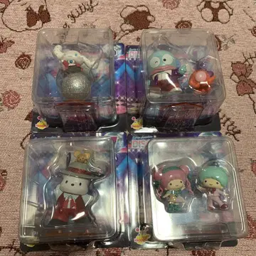 새상품 복권 산리오 캐릭터즈 DISCO 피규어상 4점 묶음 판매