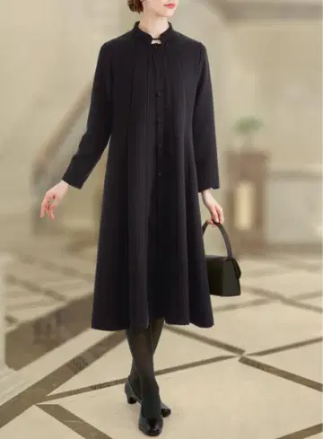 나디느 블랙 포멀 세레모니 원피스 블랙