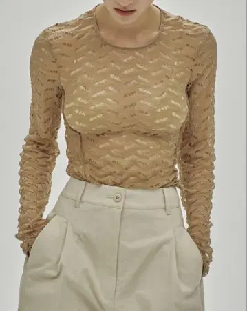todayful Jacquard Long T-shirts