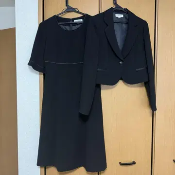예복 상복 시마무라 블랙 자켓 원피스
