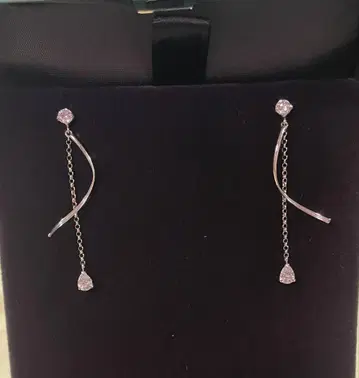 K10 WG 롱 체인 귀걸이 사만다 티아라