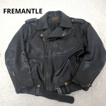 FREMANTLE 라이더 자켓 소가죽 블랙 빈티지 더블