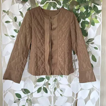리아르 RITSUKO SHIRAHAMA 충전솜 퀼팅 블루종