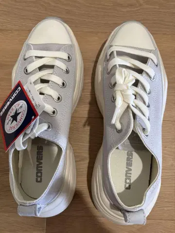 CONVERSE 통굽 스니커즈 화이트/그레이