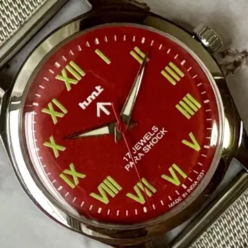 HMT 무료배송 오버홀 완료 수동 와인딩 기계식 빈티지 70S 레드
