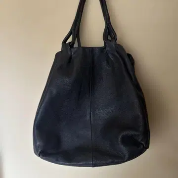 하마노 (HAMANO) 블랙 가죽 토트백