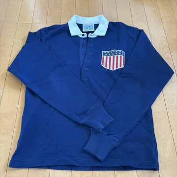 Rowing Blazers 네이비 긴팔 피케 셔츠