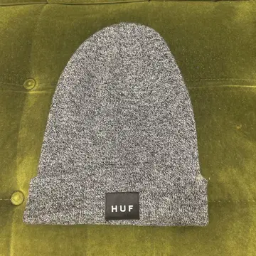 [ 거의 새상품 미사용 ] HUF 니트 모자 BLACK GRAY