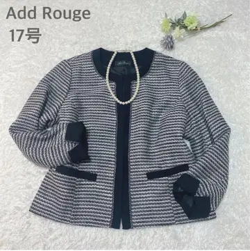 17호 Add Rouge 노카라 트위드 자켓 포멀 블랙 계열