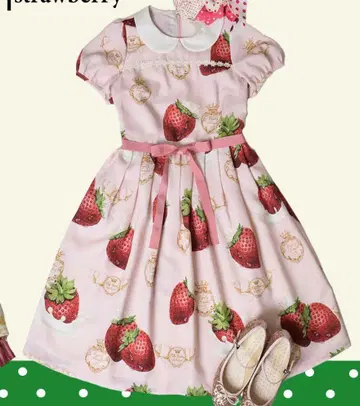 Emily Temple cute Creamy Strawberry 원피스