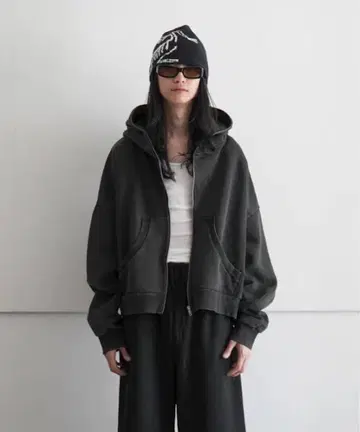 Entire Studios Eternal zip Washed black