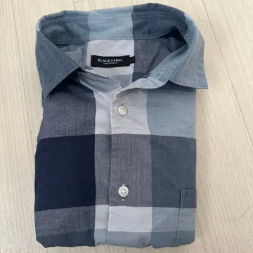 BLACK LABEL Crestbridge 긴팔 셔츠 그레이 계열 체크