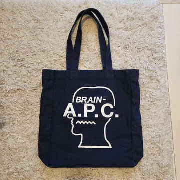 A.P.C. BRAIN 콜라 토트백 인디고 데님