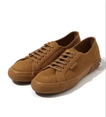 Superga 스웨이드 브라운 로우컷 스니커즈 투모로우랜드