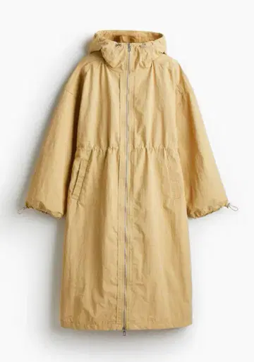 H&M 롱 나일론 후드티 미사용 새상품