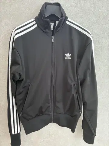 adidas 블랙 집업 저지 XS