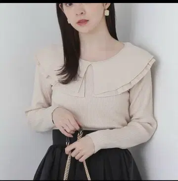 프로포션 바디 드레싱 플리츠 레이어드 니트
