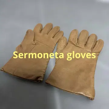 새상품급 셀모네타그로브스 Sermoneta gloves 가죽 장갑 카멜