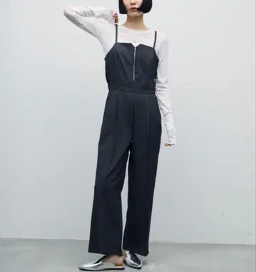 Trish 하프 지퍼 살로펫 그레이