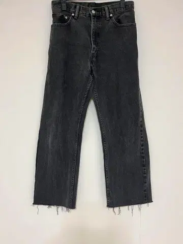 리바이스 리메이크 블랙 데님 여성용 L