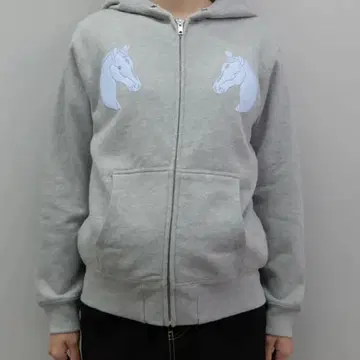 labyrinth Dont Cry Horse Zip Hoodie Gray