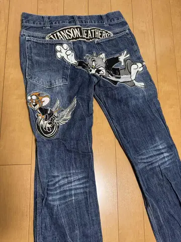 Vanson Leathers 톰과 제리 데님 팬츠 새상품급