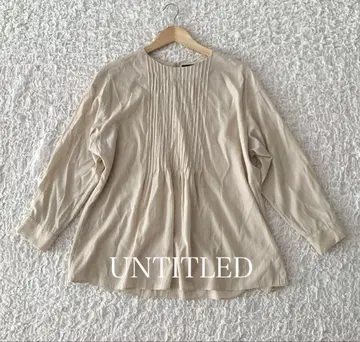 UNTITLED 플리츠 긴팔 셔츠 사이즈 2