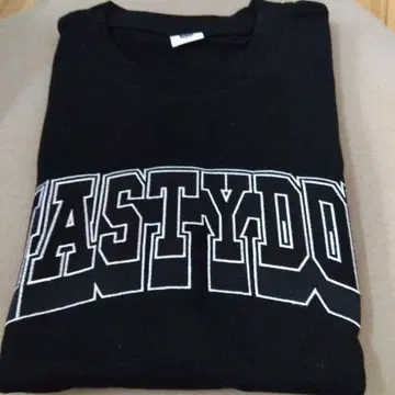 NASTYDOG 블랙 프린트 로고 T셔츠