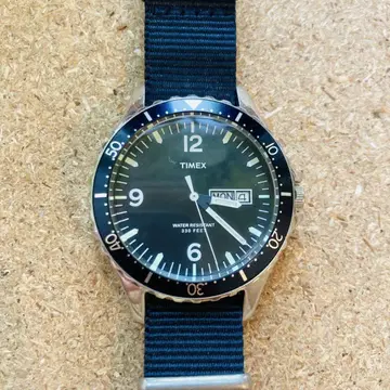 [ 작동품 ] 초레어 timex j.crew 별주 다이버 워치