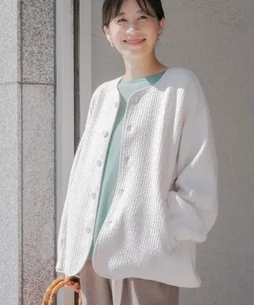 어반 리서치 도어스 퀼트 노카라 자켓
