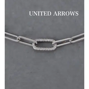 오벌 파베 체인 목걸이 UNITED ARROWS