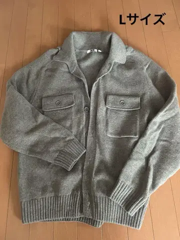 UNIQLOU U 라무 니트 자켓 남성용 사이즈 L