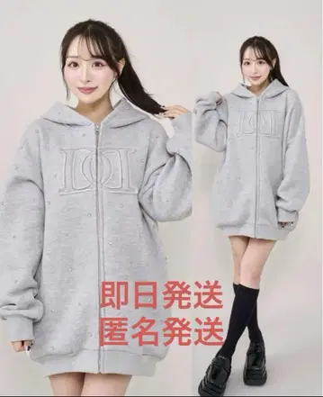 Darich 다리치 DD 지퍼 후드티 그레이