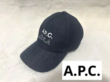[ 새상품급 ] A.P.C. (아페쎄) 2 로고 캡 인디고