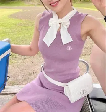 니트 원피스 골프웨어