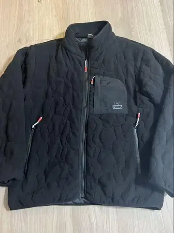 CHUMS S 사이즈 블랙 부비 스티치 플리스 자켓 아웃도어