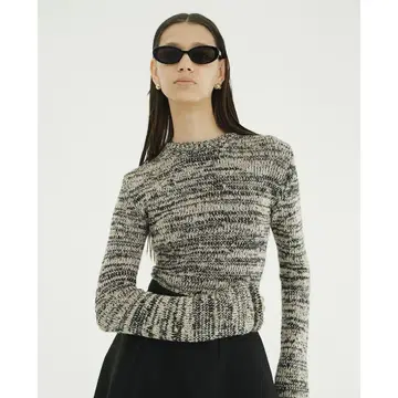 CLANE COTTON SHORT KNIT TOPS