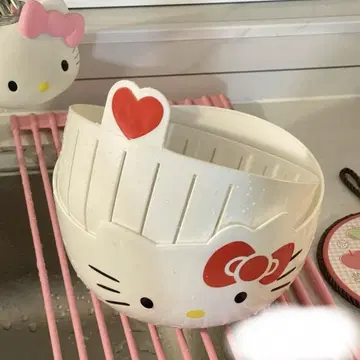 헬로키티 물빠짐 보울 중형