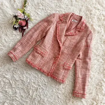 미사용급 [ a.v.v ] 아베베 트위드 자켓 테일러드 모직 긴팔