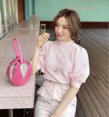 HYEON 애플 파이 니트 핑크