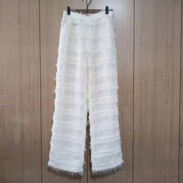 crie Comfort 아이보리 프린지 팬츠 S 사이즈