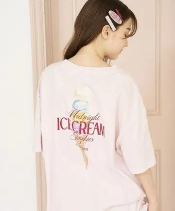 [ 접촉 냉감 ] ICE 아이스 원 포인트 빅 T셔츠
