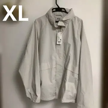 [ 새상품 ] 유니클로 후드 부착 블루종 XL 베이지